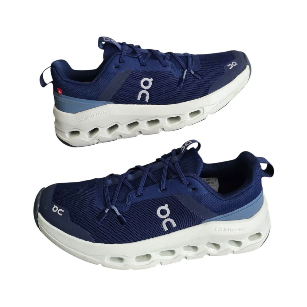 On Cloudleap Kids Running Shoes Youth Size 3.5Y Blue White CloudTec Sneakers